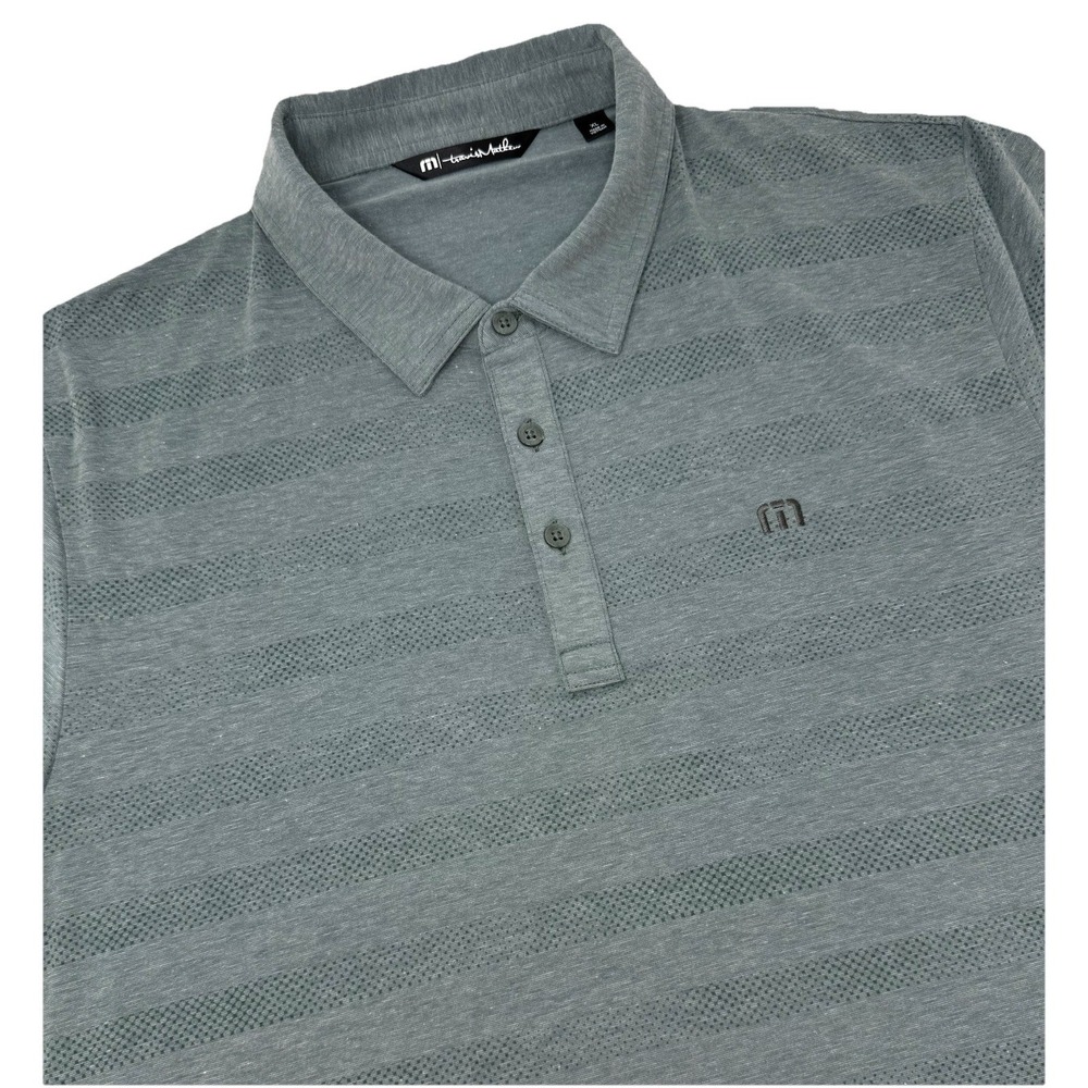 Travis Matthew Mens Polo XL Golf Green Logo Short Sleeve